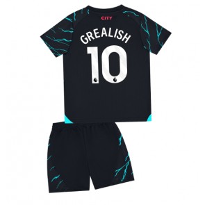 Manchester City Jack Grealish #10 Rezervni Dres za Dječji 2023-24 Kratak Rukavima (+ kratke hlače)